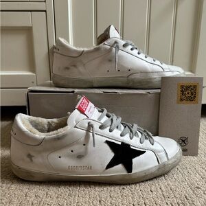 Men’s Golden Goose Deluxe Brand Sherpa-lined Superstar Sneakers